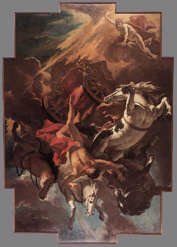 RICCI, Sebastiano Fall of Phaeton oil painting image